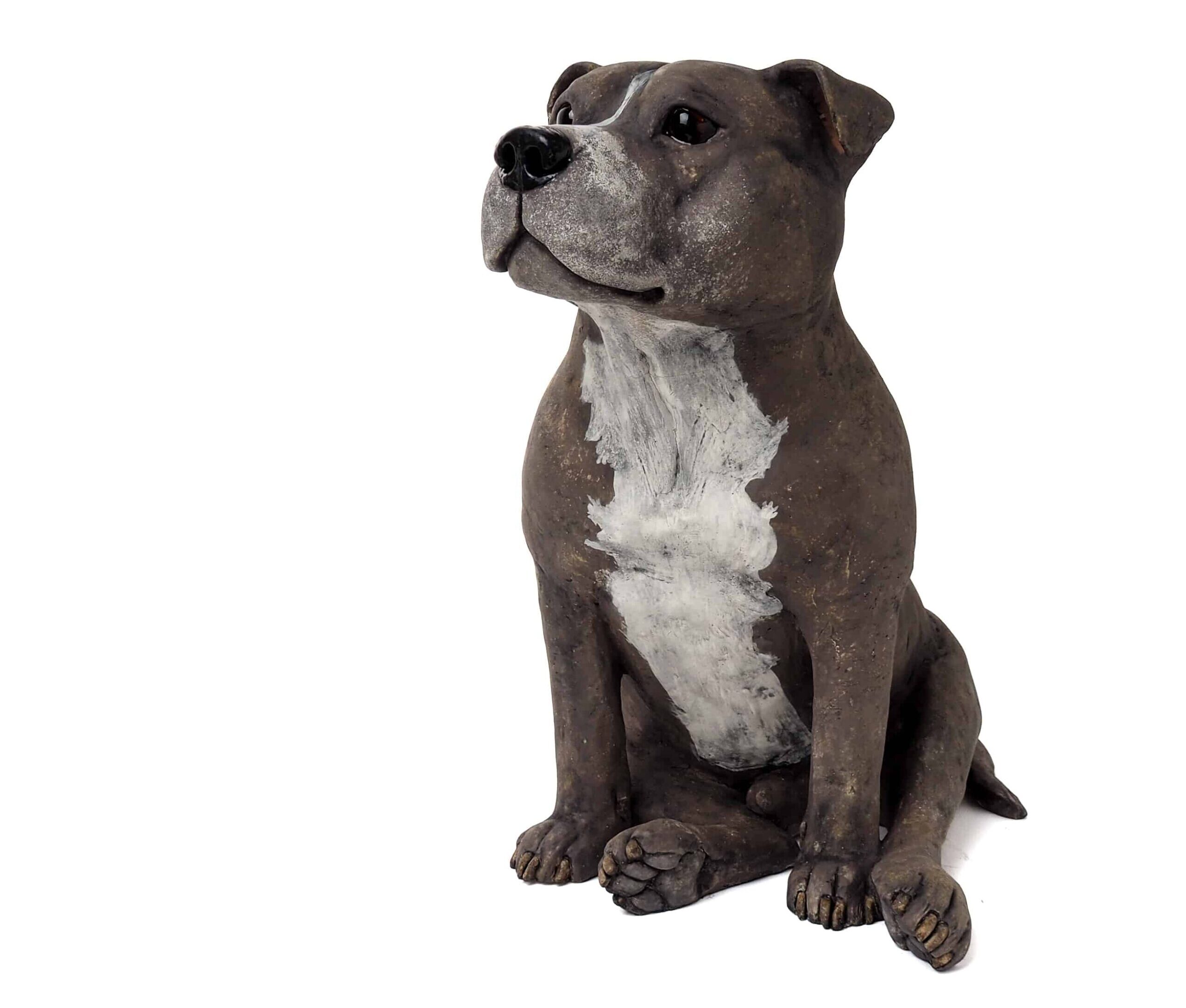 Hondenbeeld-hond-stafford-terrier-keramiek