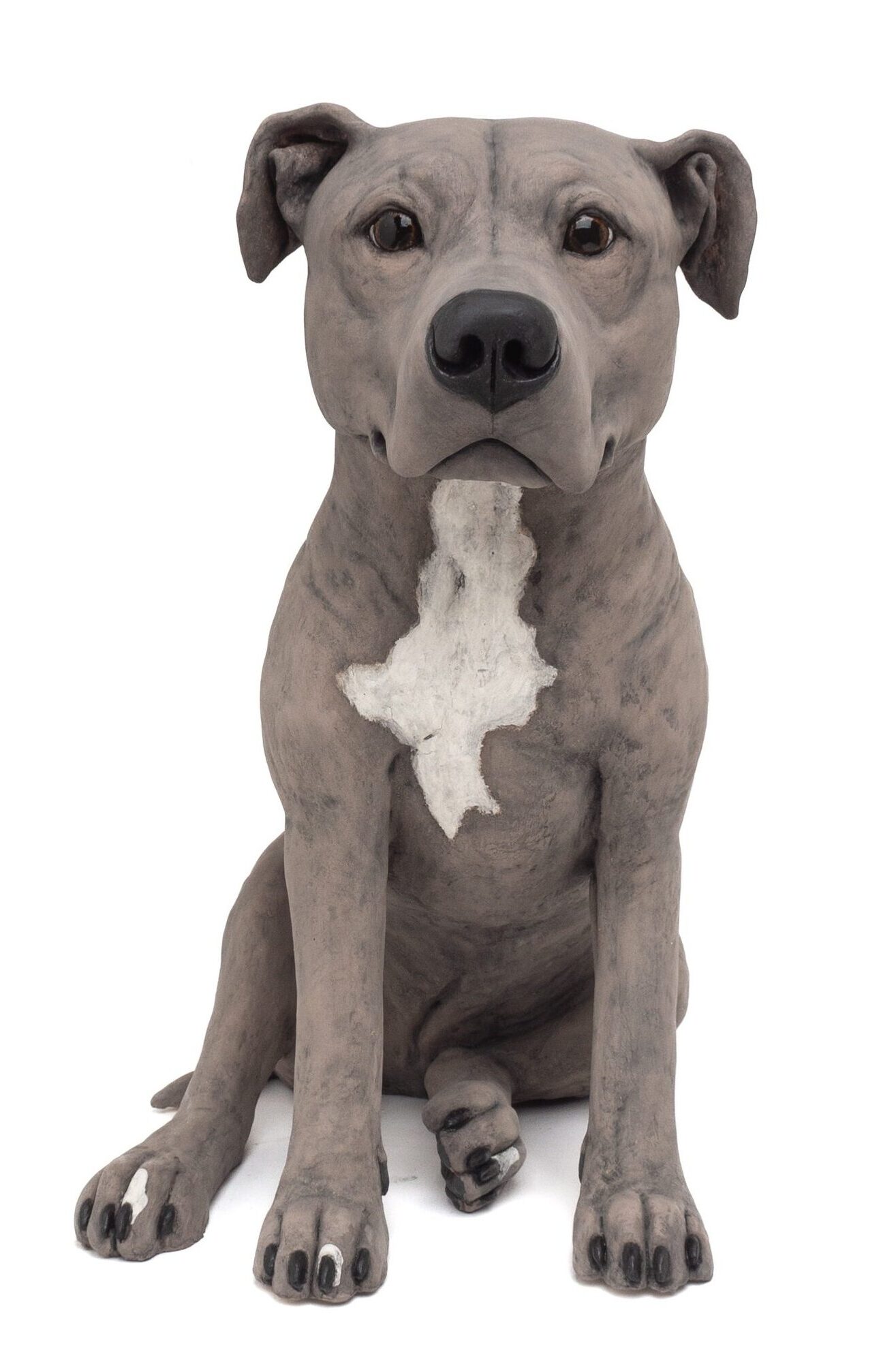Hondenbeeld-vechthond-keramiek